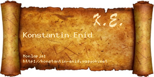 Konstantin Enid névjegykártya